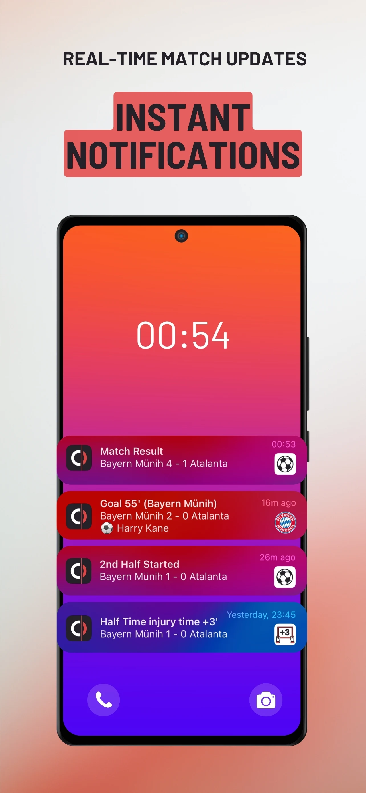 Instant notifications